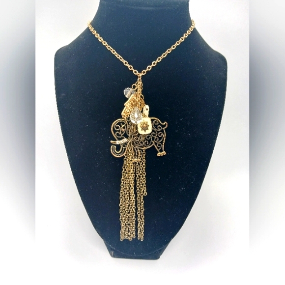 ELEPHANTS- 2 Elephant Themed Necklaces. Excellent condition.  Salvaged - Picture 9 of 14